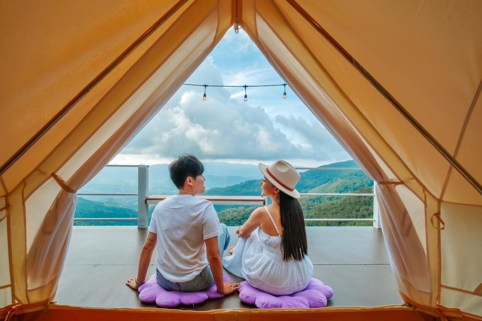 Готель ชิวชิวแคมป์ ภูชี้ฟ้า Ban Huai Han Екстер'єр фото